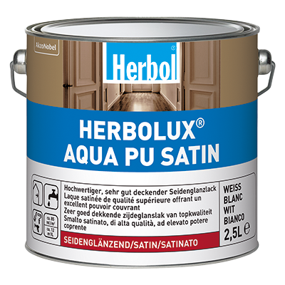 Bild: Herbol Herbolux Aqua PU Satin Weiß 2,5ltr