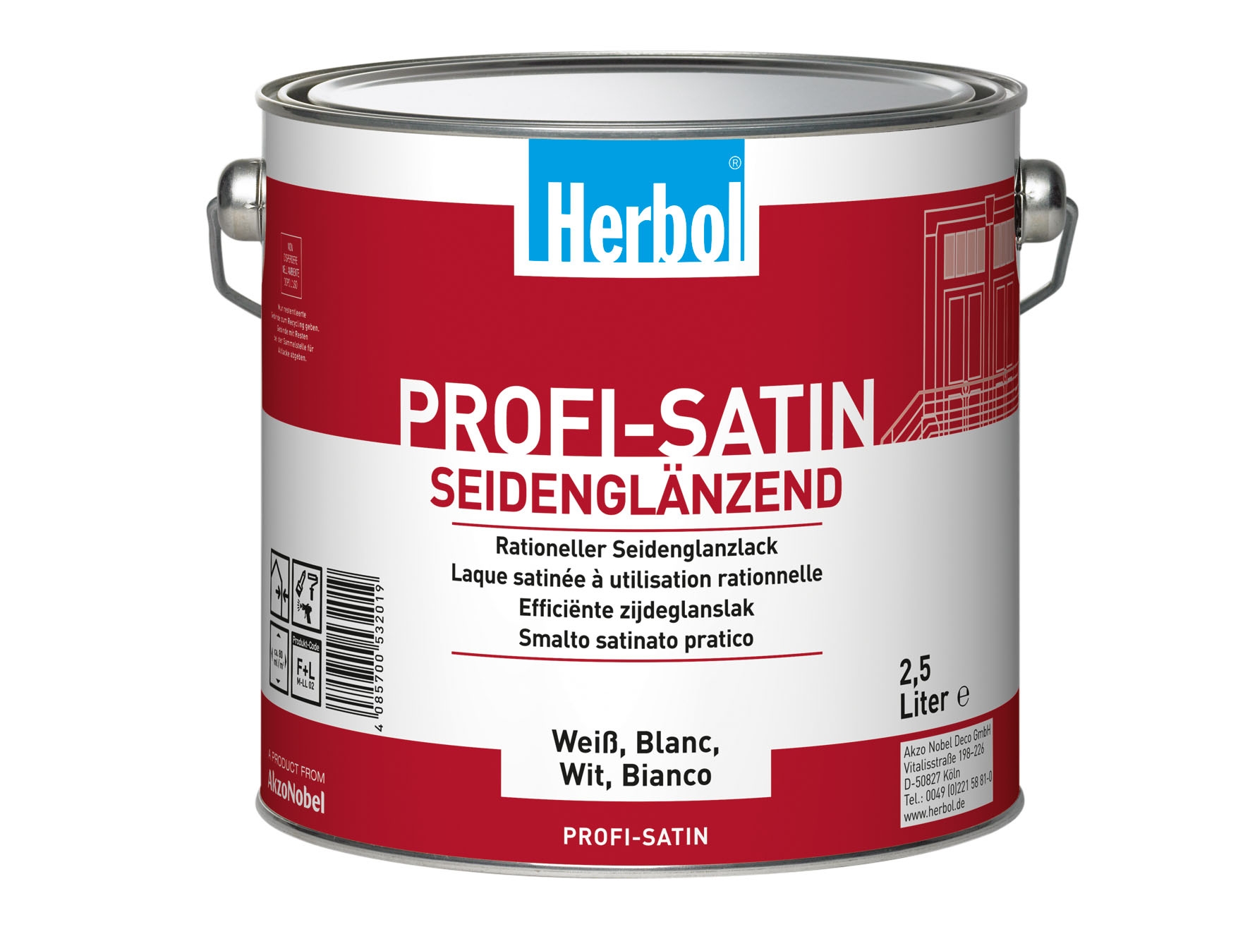 Bild: Herbol Profi Satin Weiss 2,5 Liter