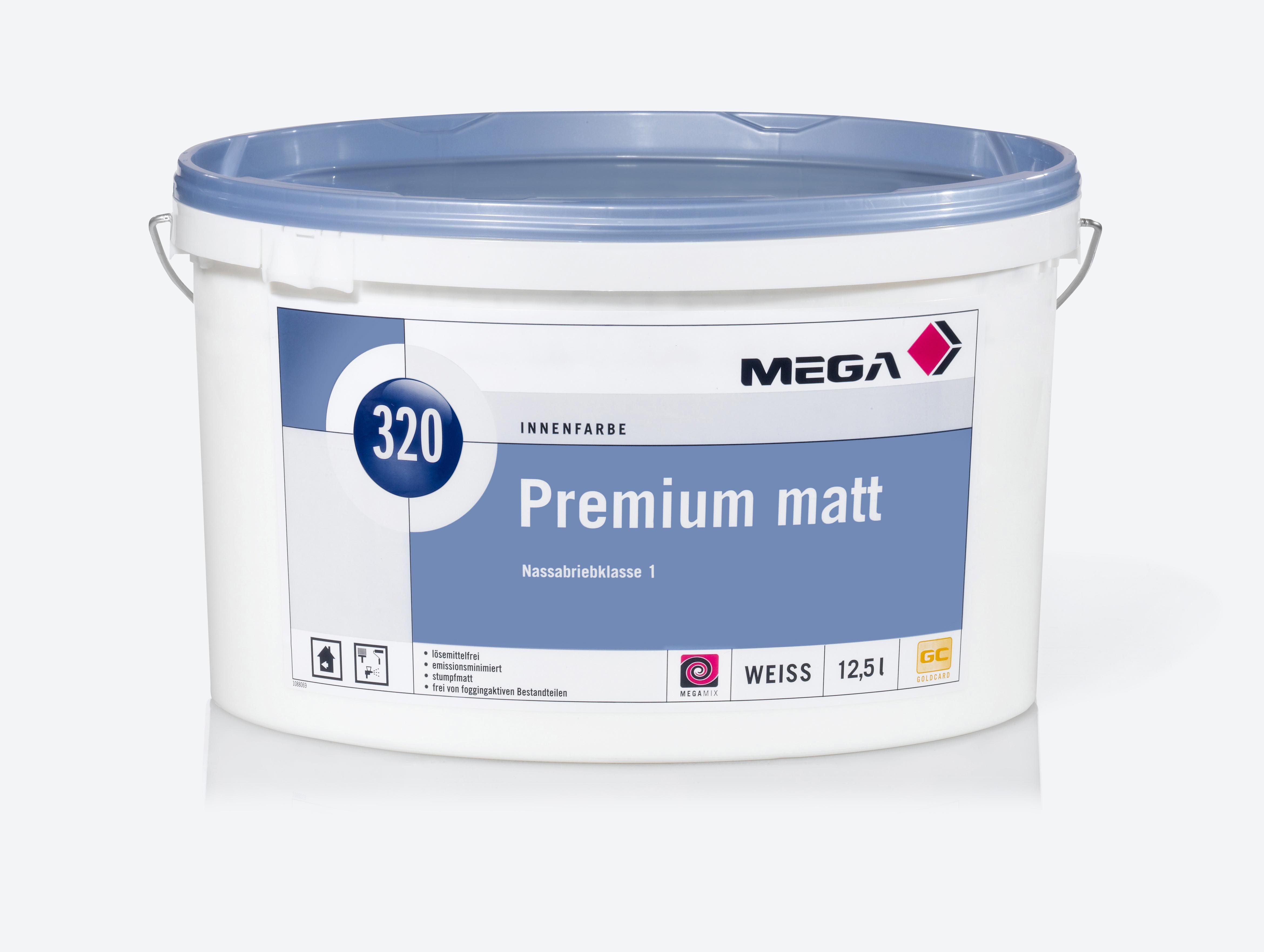 Bild: Mega 320 Premium Matt weiss 12,5 Liter