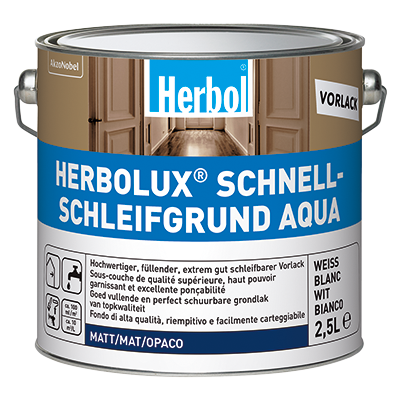 Bild: Herbol Schnellschleifgrund Aqua 2,5ltr Weiss