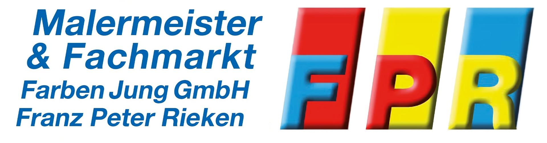 Logo Farben Jung GmbH - Malermeister Franz Peter Rieken - Bergheim Köln-Aachener Straße 118 - 1920x402